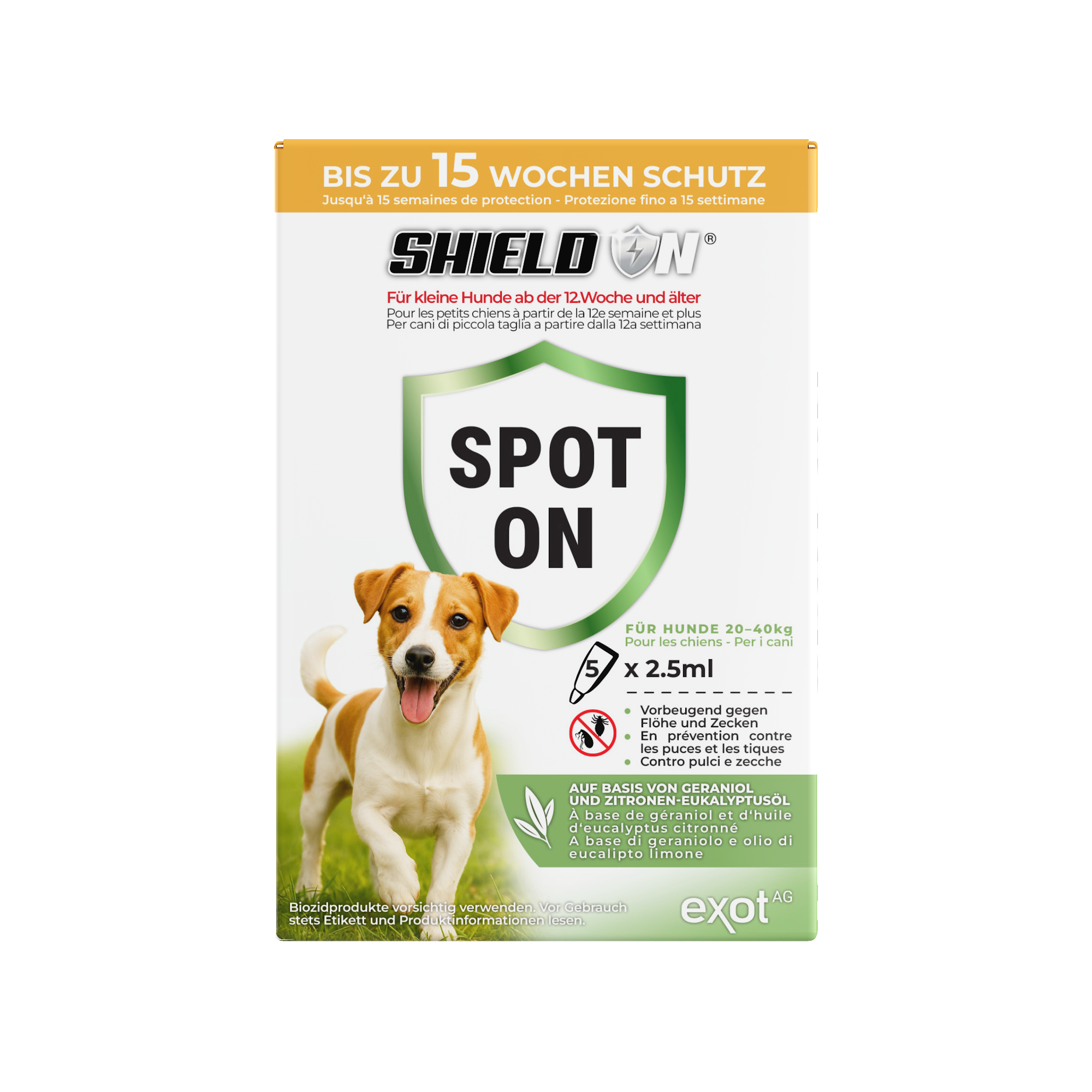 Spot-On Floh- und Zeckenbehandlung für kleine Hunde